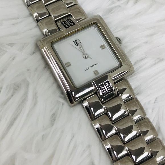 GIVENCHY SS UNISEX WATCH SQUARE FACE VGC - Picture 5 of 8